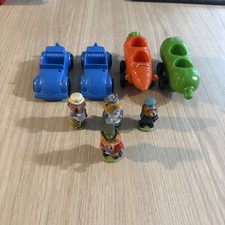 Vintage 1976 Playskool Richard Scarry figure Bundle Job Lot Puzzeltown