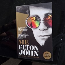Elton John Me, 1st  paperback with hand writing from Sir Elton on title page .