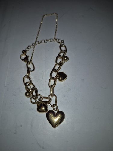 Gold plated charm bracelet - gold-plated,