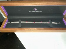 18k White Gold Diamond Ruby