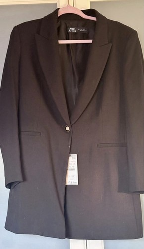 Zara womens longline blazer - zara,