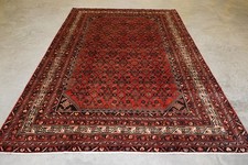 Handmade Large Vintage Wool Rug 304 X 212 Cm Red Oriental All-over Carpet