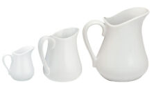 Porcelain White Milk Cream Sauce Jug Cream Gravy Custard 80ml 125ml 250ml 500ml