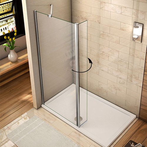 Walk shower enclosure wet - walk, in