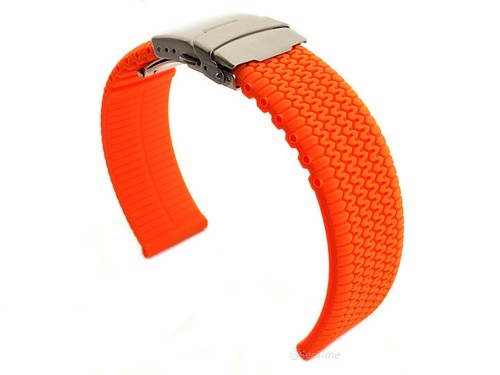 Silicone rubber watch strap - watch,