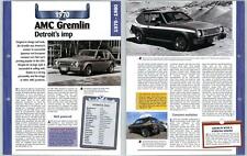 AMC Gremlin - 1970/1980 A Century Of Cars - Hachette Page