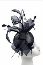 Navy Blue Fascinator