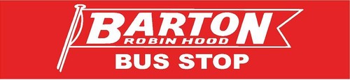 Bus stop sticker barton - bus,