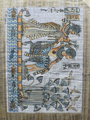 Egyptian papyrus picture with - egyptian,