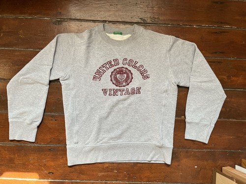 Vintage grey benetton - grey, men’s