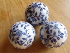 Three Vintage Blue & White