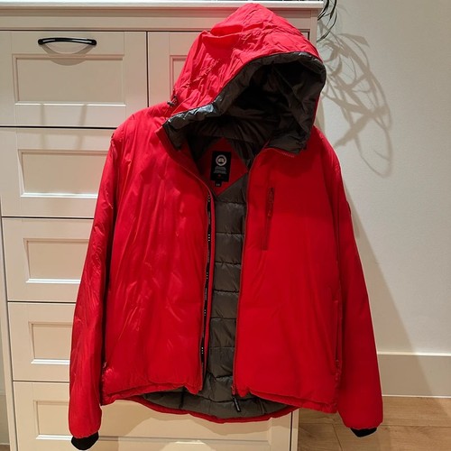 Canada goose red hooded puffer - hooded,