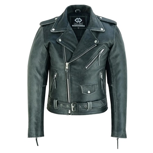 Men black leather - leather, biker