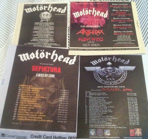 Motorhead tour dates 1984 - motorhead,
