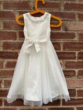 PEARCE Girl's Beige Sleeveless Wedding Party Christening Flared Dress Size Age 3