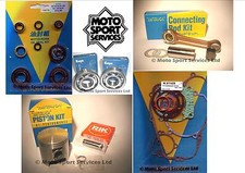 KX 100 91-97  Mitaka Engine Rebuild Kit Rod Piston (C) Mains Gasket Seal Kit