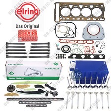 Timing Chain Head Gasket Set Intake Exhaust Valves Kit For Audi VW Jetta 2.0 TSI