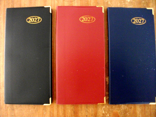 2027 week view diary - view, slim