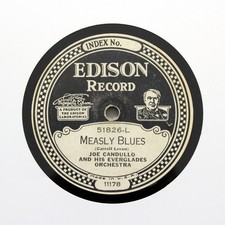 JOE CANDULLO & EVERGLADES ORCHESTRA "Measly Blues" 1926 EDISON 51826 [78 RPM]