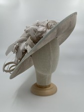 Silver Grey Hatinator Hat Fascinator Wedding Ascot Races Occasion