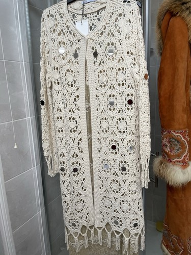 Zara crotchet knit mirrored - zara,