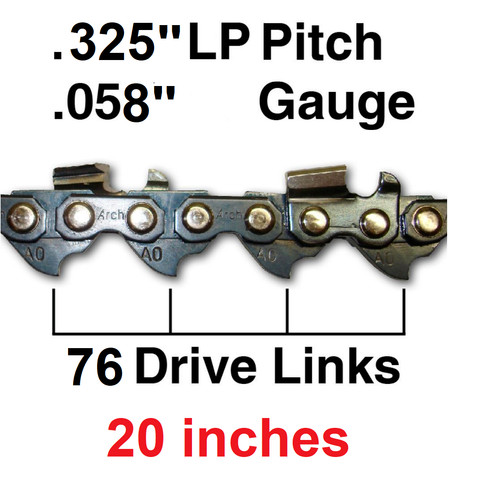 Replacement chainsaw chain - chainsaw,