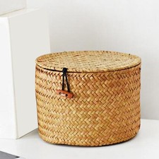Round household organizer box - organizer,