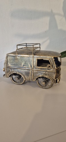 Vintage style metal campervan - style,