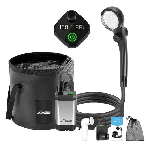 Portable camping shower kit - portable,