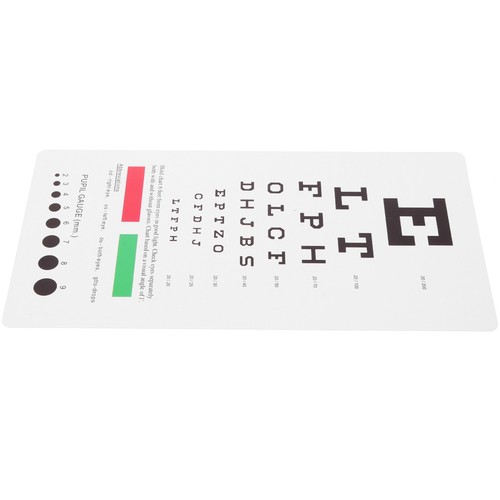 Vision test chart for - test,