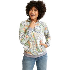 Vera Bradley 1/4 Zip Paisley