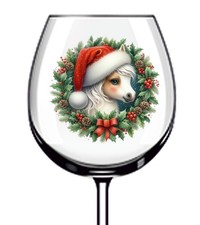 12x Colourful Christmas Horse