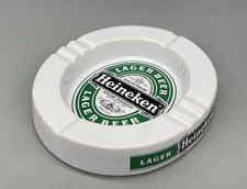 Vintage Advertising Large Ceramic Heineken Lager Ashtray Pub Mancave