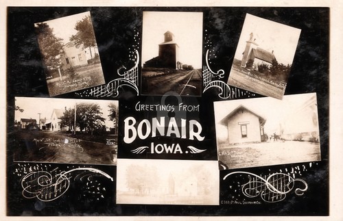 Bonair iowa railroad train - bonair,