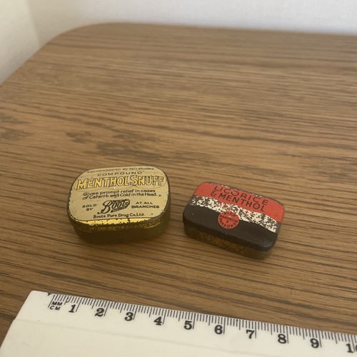 Two small 1930s tins - two, boots