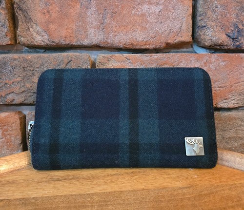 House tweed tartan purse - house,