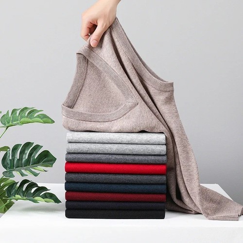 Men knitted sweater - men's, vest