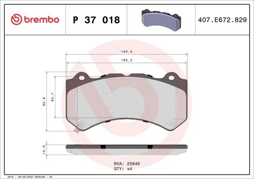 Brake pad set - set,,