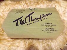 Vintage Paper  Carrier Bag-T W Thompson Fruiterer & Florist Seaham & Murton