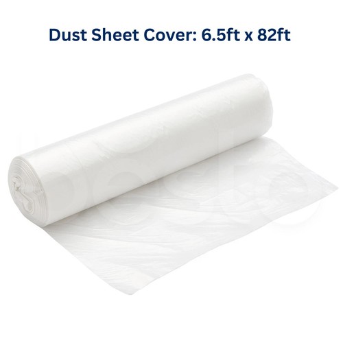 Polythene plastic dust sheet - plastic,