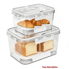 2pcs Airtight Bread Box Lid