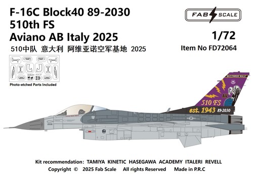 Fabscale fd72064 16c block - fabscale, f-16c