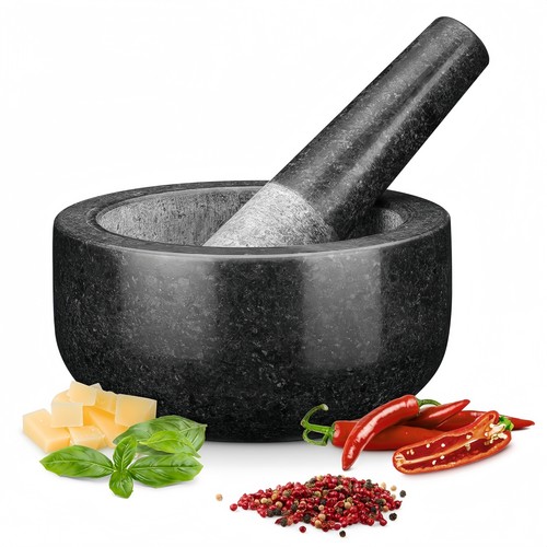 Granite pestle mortar bowl - granite, &