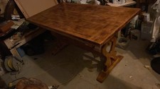 Solid oak dining table - solid,