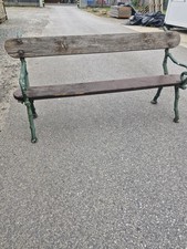 Victorian faux bois Railway  Station Seat
