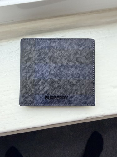 Burberry check bifold coin - check,