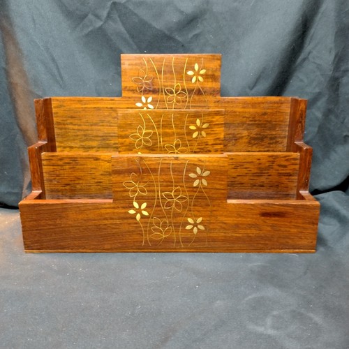 Vintage wooden letter rack - vintage,