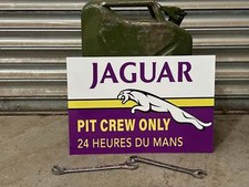 Silk Cur Jaguar Le Mans Pit Crew Sign