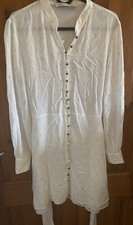 Zara Ivory Gold Fleck Belted