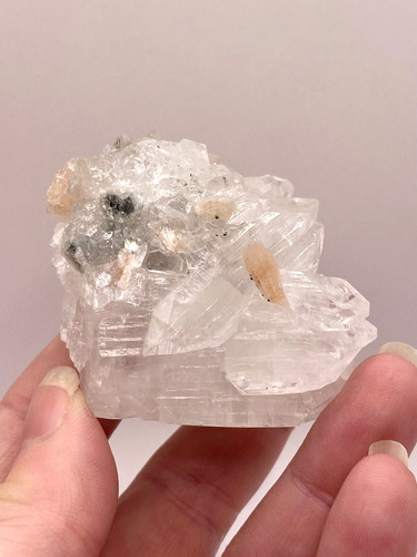 Rare apophyllite with peach - apophyllite,